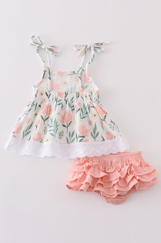 Muslin Floral Baby Set