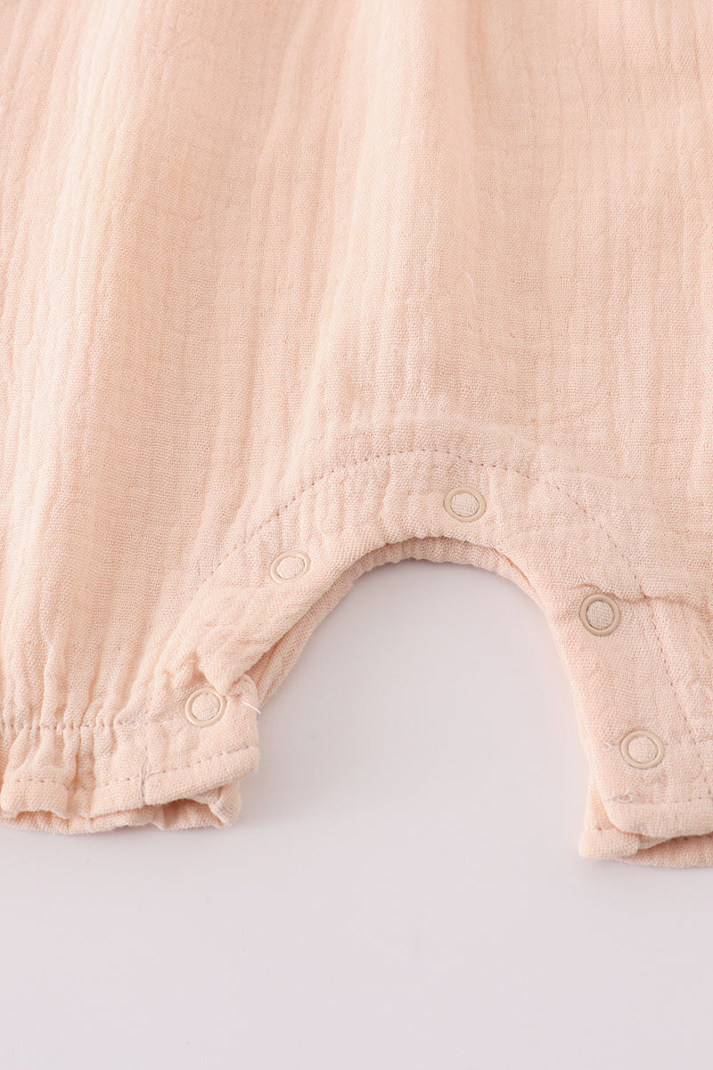 Apricot Muslin Bow Bubble