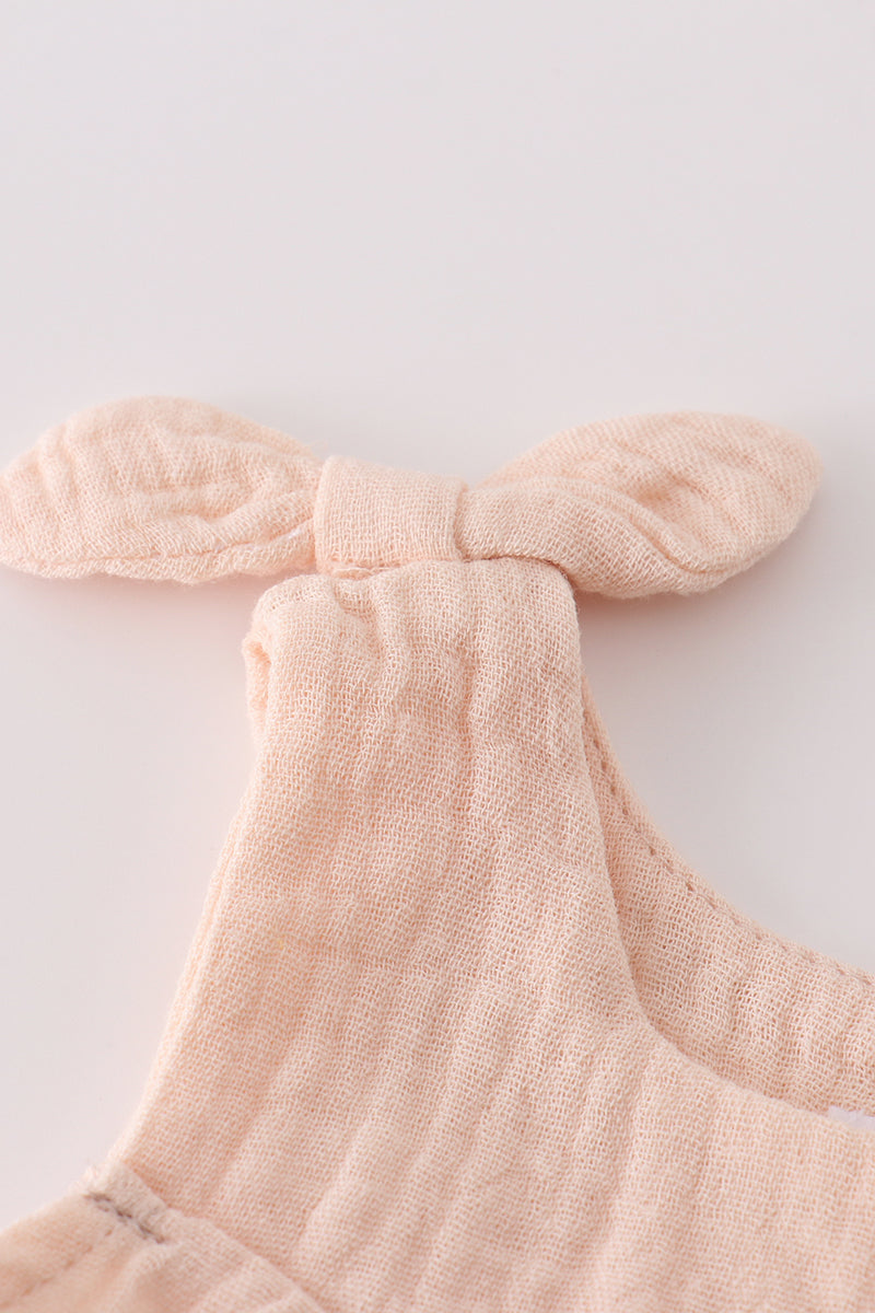 Apricot Muslin Bow Bubble