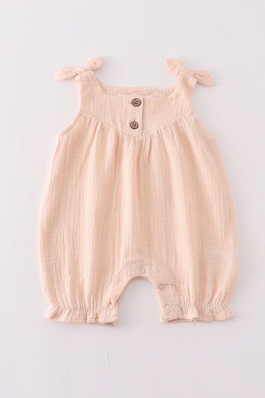 Apricot Muslin Bow Bubble
