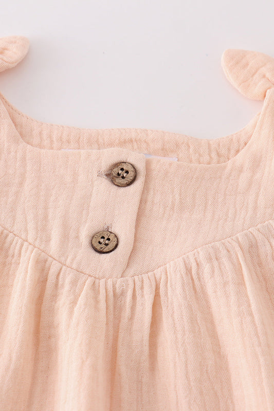 Apricot Muslin Bow Bubble