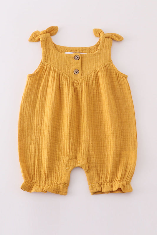Yellow muslin bow bubble