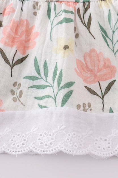 Muslin Floral Baby Set
