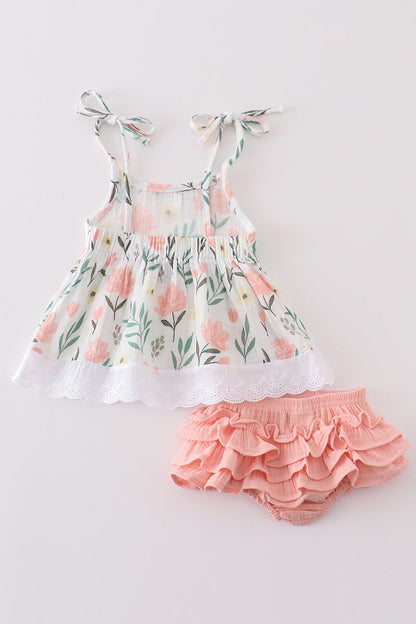 Muslin Floral Baby Set