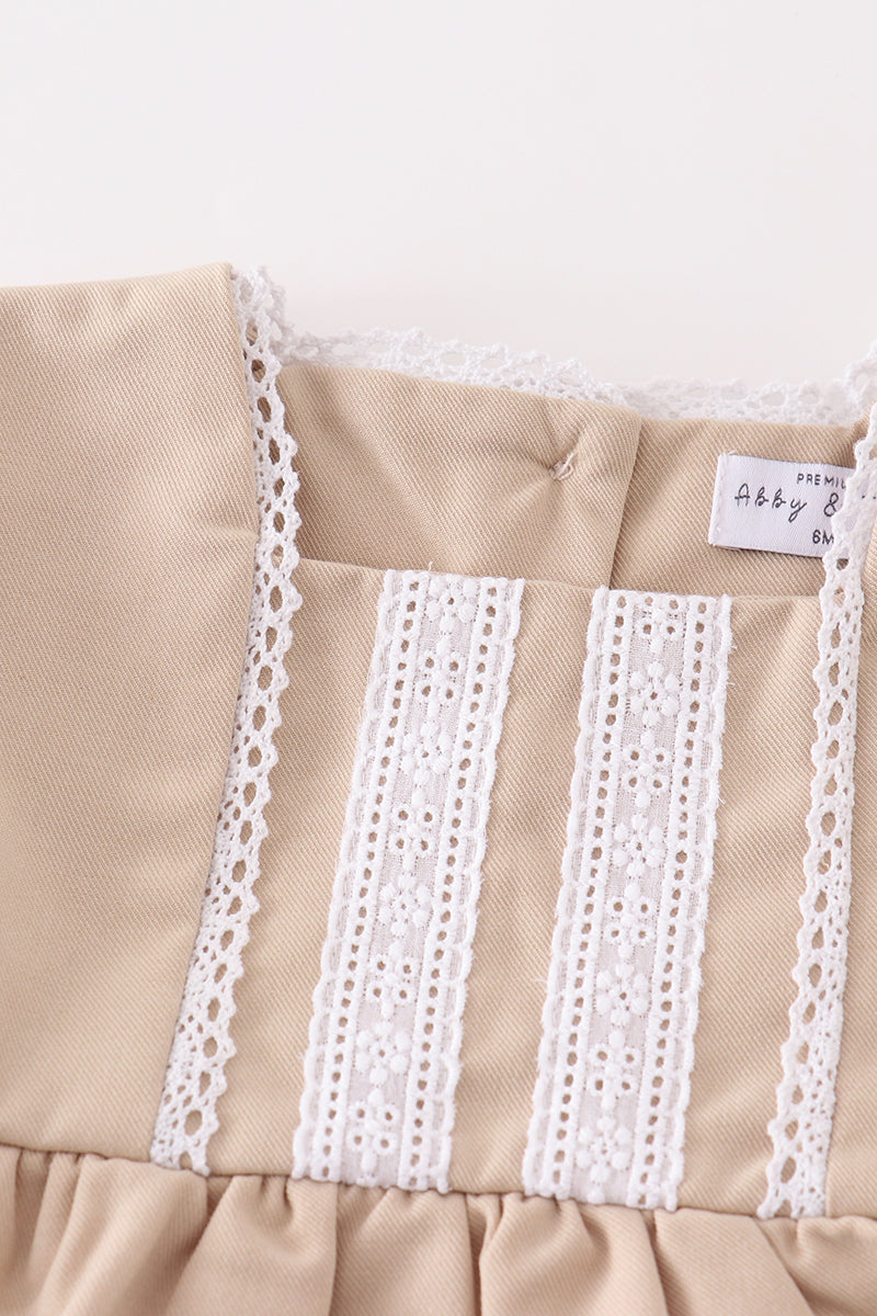 Sand Lace Ruffle Baby Set