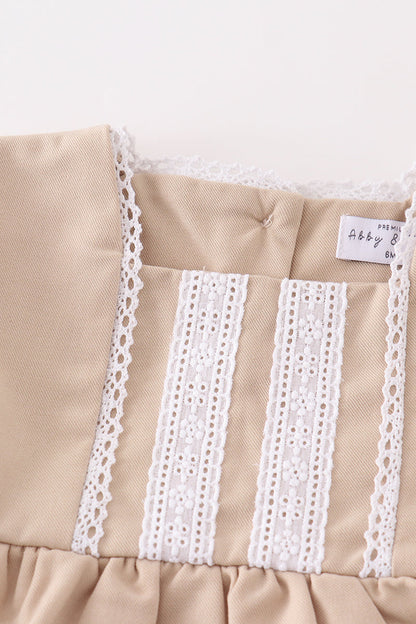 Sand Lace Ruffle Baby Set