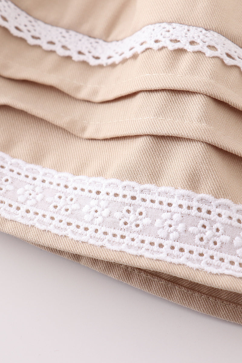Sand Lace Ruffle Baby Set