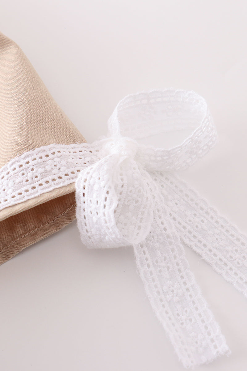 Sand Lace Ruffle Baby Set
