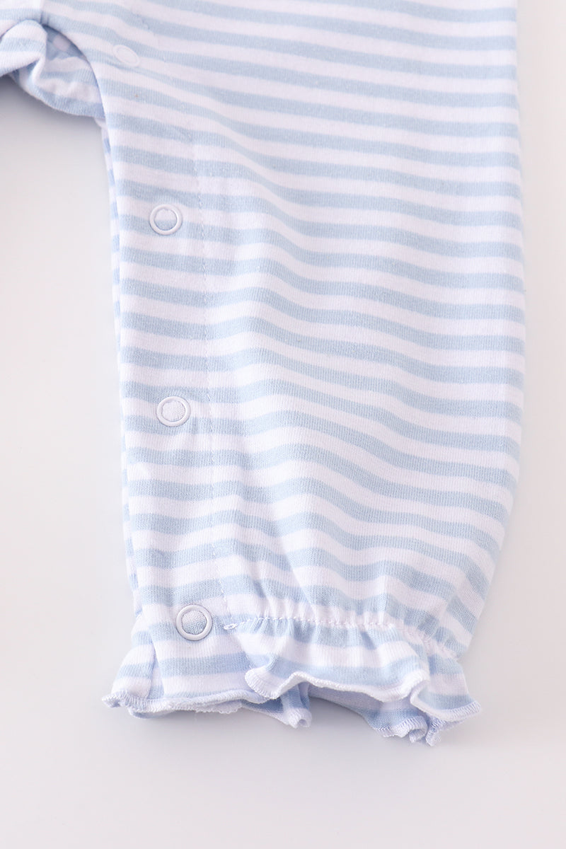 Red Stripe Farm Girl Romper