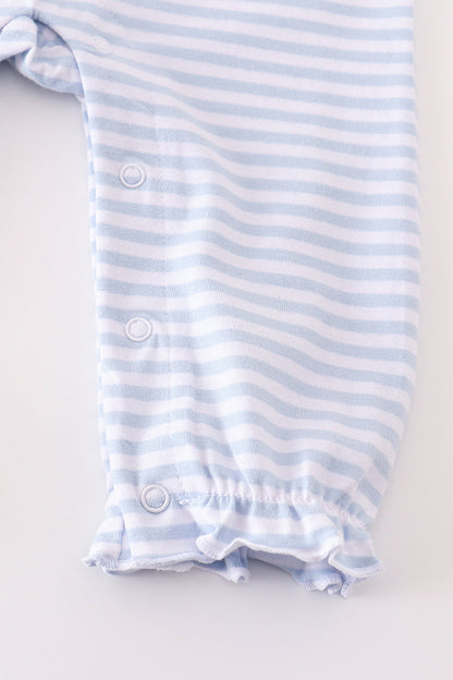 Red Stripe Farm Girl Romper