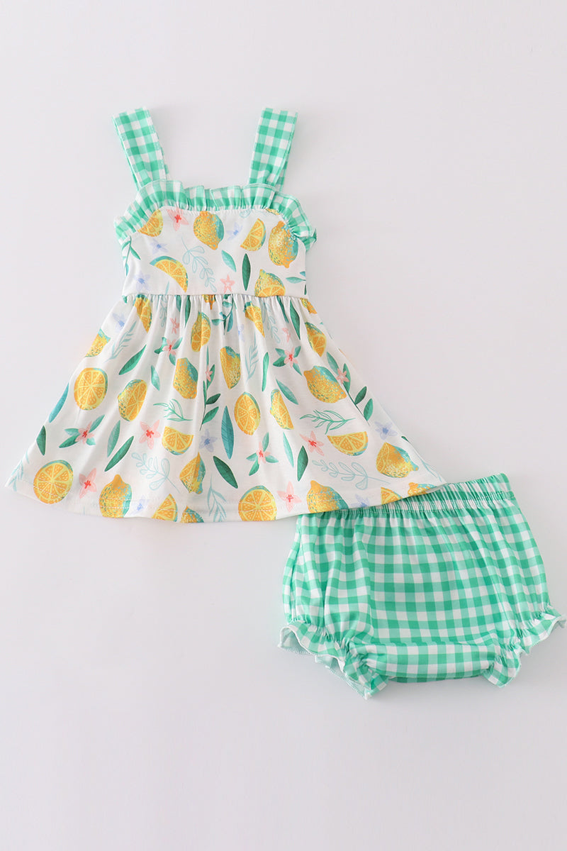 Green Lemon Girl Set