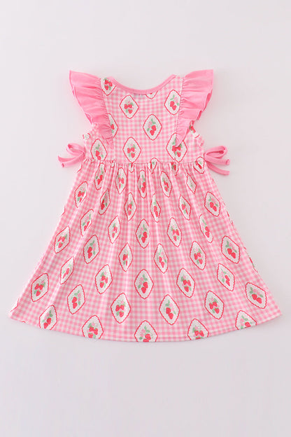 Pink Strawberry Girl Dress